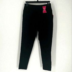 TEEZHER Black Tummy Control Side - Pocket Leggings